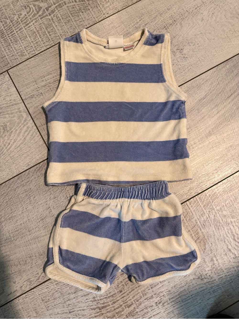 Zara Baby Terry Cloth Striped 2-Piece Set – 2 Years